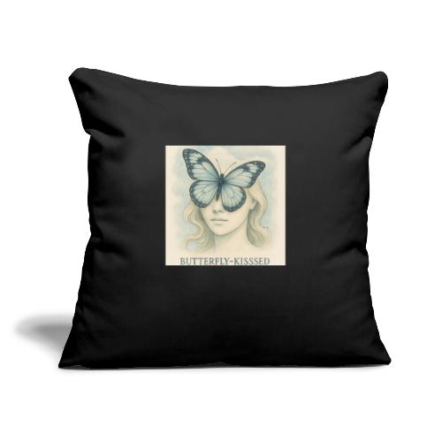 Butterfly kisses Hue - Throw Pillow Cover 17.5” x 17.5”