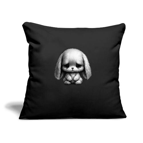 Sad Puppy Meme with Puppy Standing - Throw Pillow Cover 17.5” x 17.5”