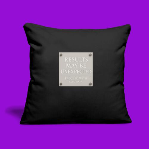 Results - White - Throw Pillow Cover 17.5” x 17.5”