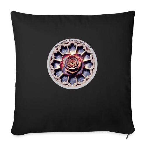 Easter Rose Resurrection T Shirt, Spring Gift - Throw Pillow Cover 17.5” x 17.5”