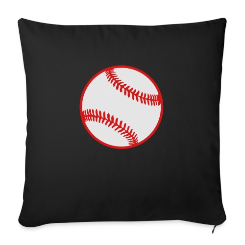 Baseball 2 color Team shirt - Throw Pillow Cover 17.5” x 17.5”