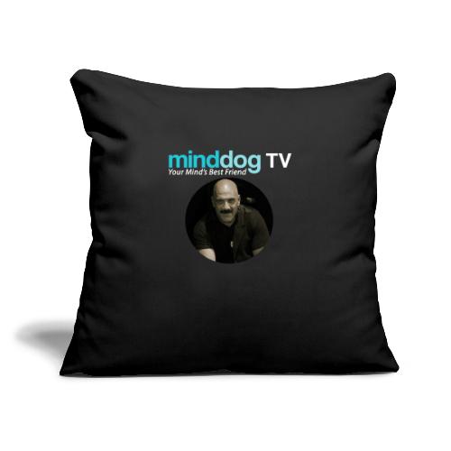 MinddogTV Logo - Throw Pillow Cover 17.5” x 17.5”
