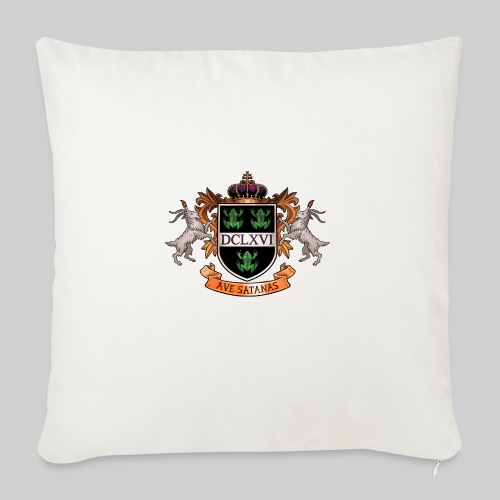 Satanic Heraldry - Coat of Arms - Throw Pillow Cover 17.5” x 17.5”