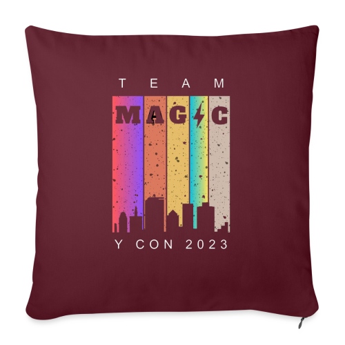 Team Magic Y Con 2023 - Throw Pillow Cover 17.5” x 17.5”