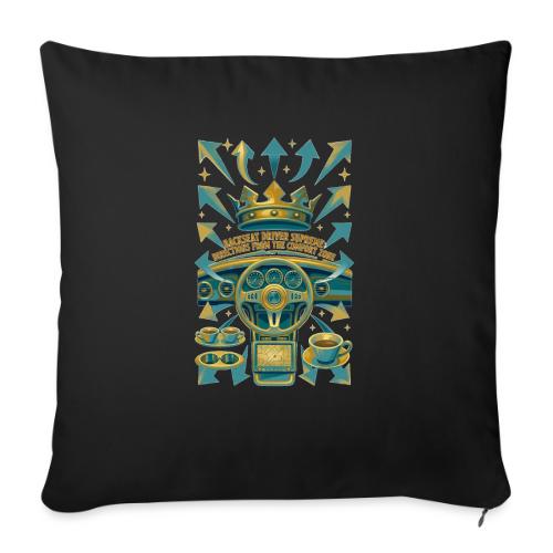 Backseat Driver T Shirt, Funny Dad Gift - Throw Pillow Cover 17.5” x 17.5”