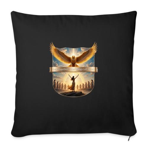Women’s Day Eagle Matriarch T Shirt,, Gift for Mom - Throw Pillow Cover 17.5” x 17.5”
