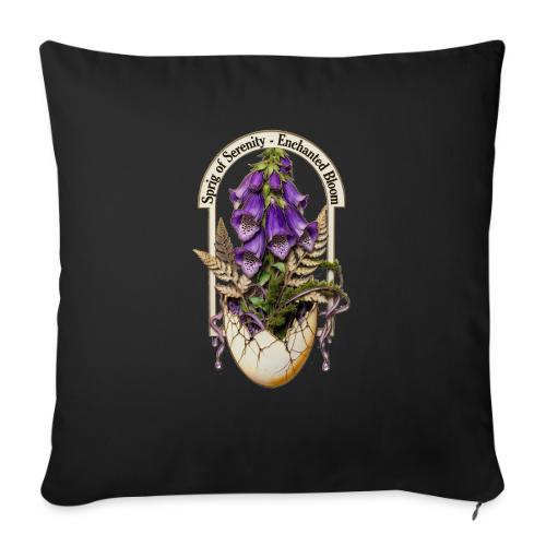Spring Serenity Foxglove Tee, Easter Gift for wife - Throw Pillow Cover 17.5” x 17.5”
