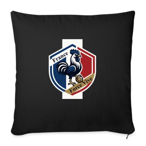 France Rooster T-Shirt, Bleu-Blanc-Rouge gift - Throw Pillow Cover 17.5” x 17.5”