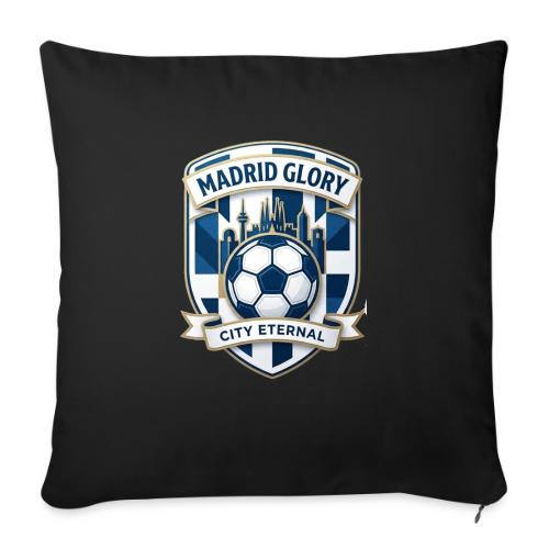 Madrid Skyline Glory T Shirt, Madrid Fan Gift - Throw Pillow Cover 17.5” x 17.5”