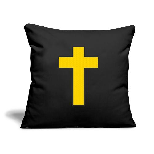 Kevlar Cross Shirt–Christian Strength and Protect - Throw Pillow Cover 17.5” x 17.5”