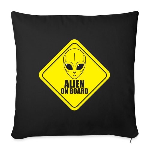 Alien on Board - Throw Pillow Cover 17.5” x 17.5”