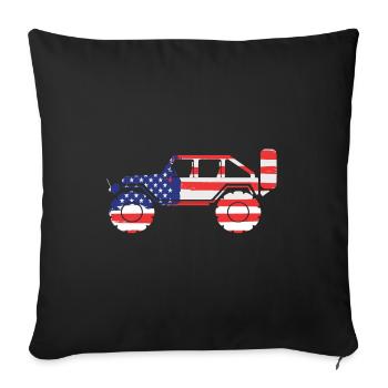 Patriot Jeep - Housse de coussin décorative - noir - Devant