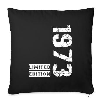 Anniversaire 60 Ans - Cadeau Humoristique unisexe - Throw Pillow Cover 17.5” x 17.5” - black - Front