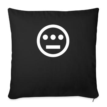 Hieroglyphics Logo American Underground - Throw Pillow Cover 17.5” x 17.5” - black - Front