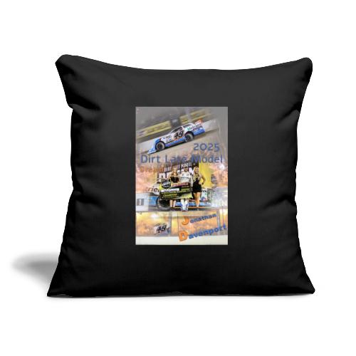 Jonathan Davenport DLM Eldora Speedway 2025 - Throw Pillow Cover 17.5” x 17.5”