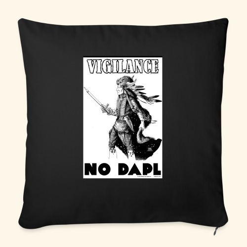 Vigilance NODAPL - Throw Pillow Cover 17.5” x 17.5”