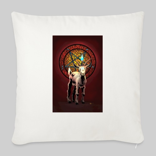 Baby Baphomet - Throw Pillow Cover 17.5” x 17.5”