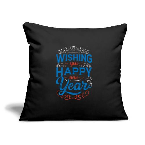 Funny New Year T-shirt - Throw Pillow Cover 17.5” x 17.5”