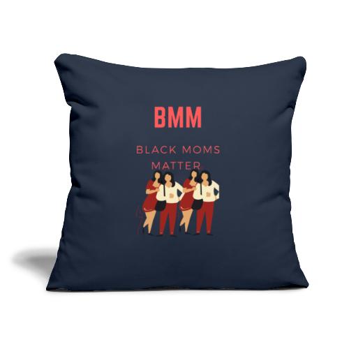 BMM wht bg - Throw Pillow Cover 17.5” x 17.5”