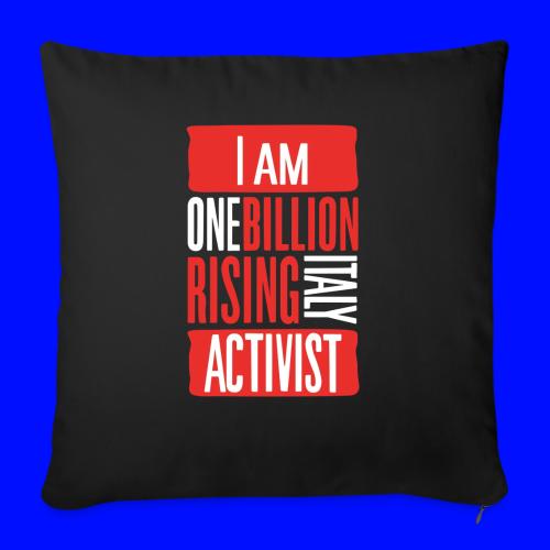 One Billion Rising Italy - Throw Pillow Cover 17.5” x 17.5”
