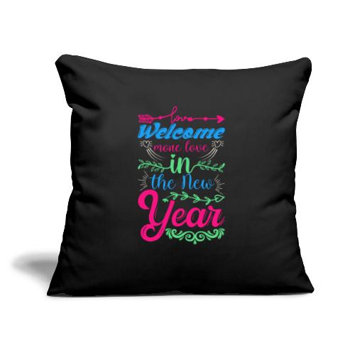 Funny New Year T-shirt - Throw Pillow Cover 17.5” x 17.5”