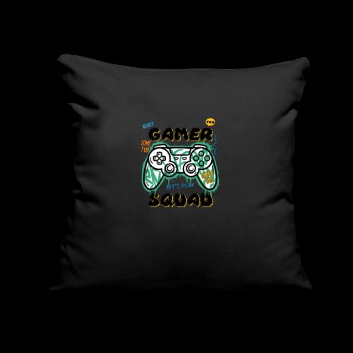 Gamer Squad: Time to Win - Throw Pillow Cover 17.5” x 17.5”