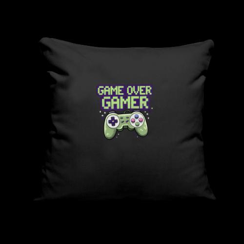Game Over Gamer - Throw Pillow Cover 17.5” x 17.5”
