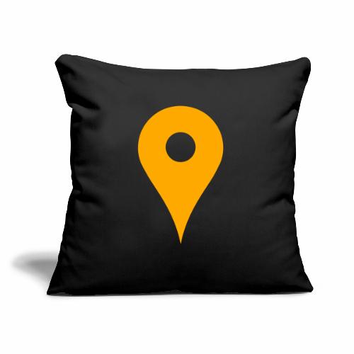 Map Pin - Throw Pillow Cover 17.5” x 17.5”