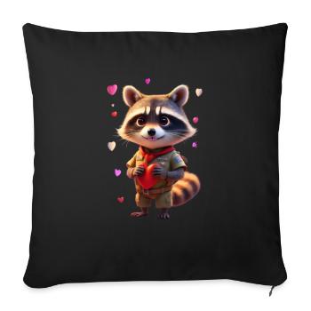 Happy Valentine's Day, Fellow Scout! - Throw Pillow Cover 17.5” x 17.5” - black - Front