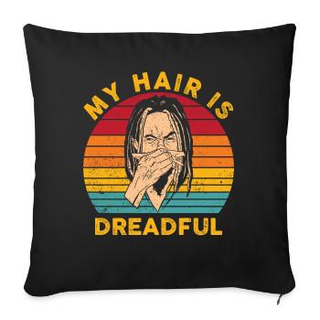 Dreadlock Dreads Rastafari Rasta - Housse de coussin décorative - noir - Devant