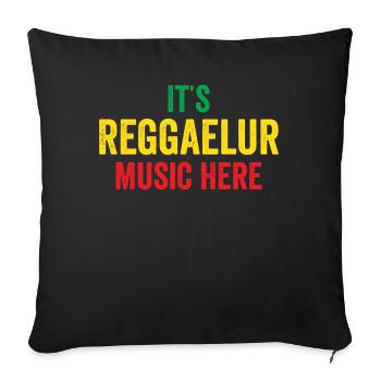 Drôle de Reggae Rasta - Housse de coussin décorative - noir - Devant