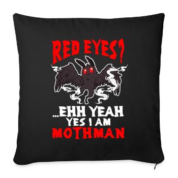 Cryptid Folklore - Throw Pillow Cover 17.5” x 17.5” - black - Front