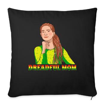 Rastafari Rastafarian Rasta - Housse de coussin décorative - noir - Devant