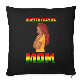 Rastafari Rasta - Housse de coussin décorative - noir - Devant