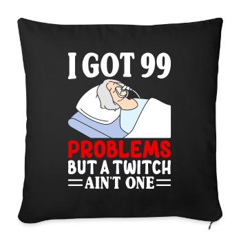 Anesthesiologist Anesthesiology - Throw Pillow Cover 17.5” x 17.5” - black - Front