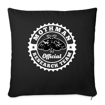 Cryptid Cryptozoology - Throw Pillow Cover 17.5” x 17.5” - black - Front