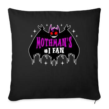 Funny Cryptid Cryptozoology - Throw Pillow Cover 17.5” x 17.5” - black - Front