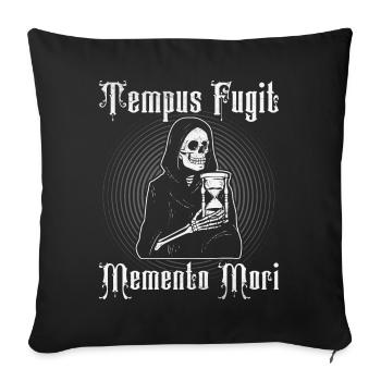 Philosophy Theory Latin Phrase - Throw Pillow Cover 17.5” x 17.5” - black - Front