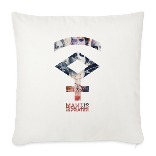 Mantis and the Prayer- Symbol Design - Throw Pillow Cover 17.5” x 17.5”