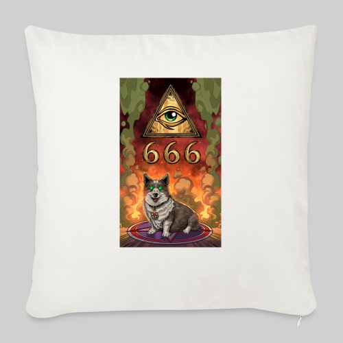 Satanic Corgi - Throw Pillow Cover 17.5” x 17.5”