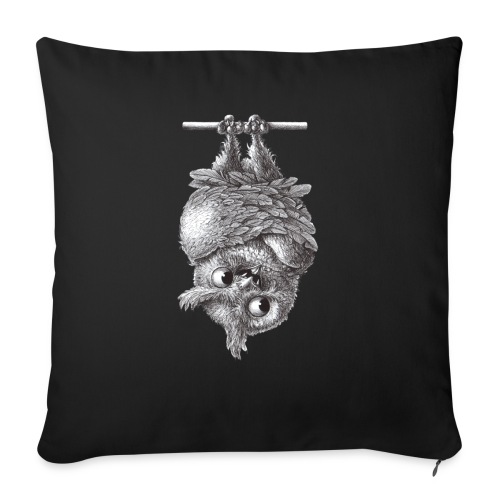 Vampire - Dracula Owl - Throw Pillow Cover 17.5” x 17.5”