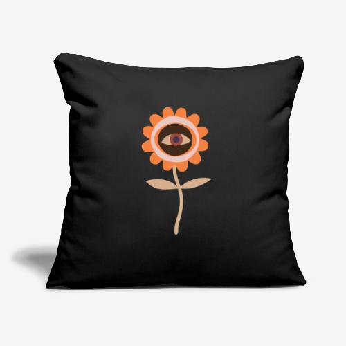 Flower Eye - Throw Pillow Cover 17.5” x 17.5”