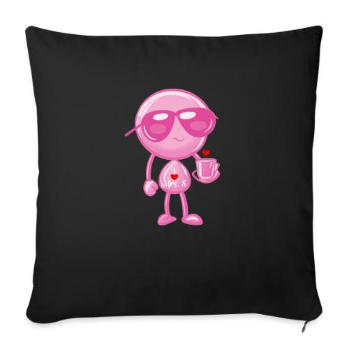 Smoon_I love Mrs S Pink - Throw Pillow Cover 17.5” x 17.5”