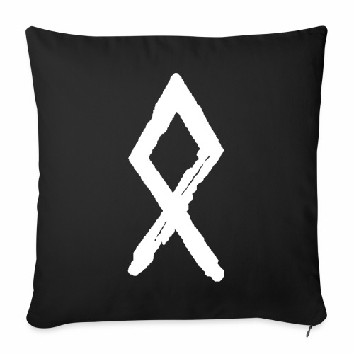 Elder Futhark Rune - Letter O - Throw Pillow Cover 17.5” x 17.5”