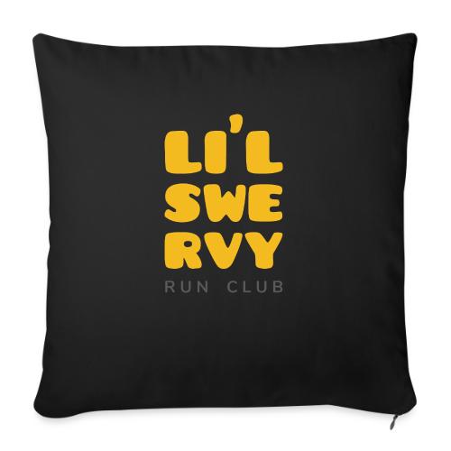 lil swervy run club stacked - Throw Pillow Cover 17.5” x 17.5”