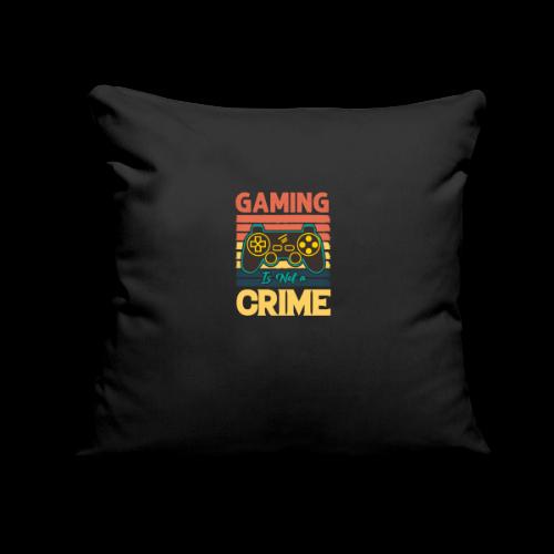 Gaming Is Not A Crime Tee - Throw Pillow Cover 17.5” x 17.5”
