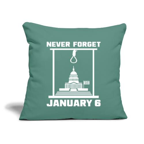 Never Forget January 6 - Throw Pillow Cover 17.5” x 17.5”