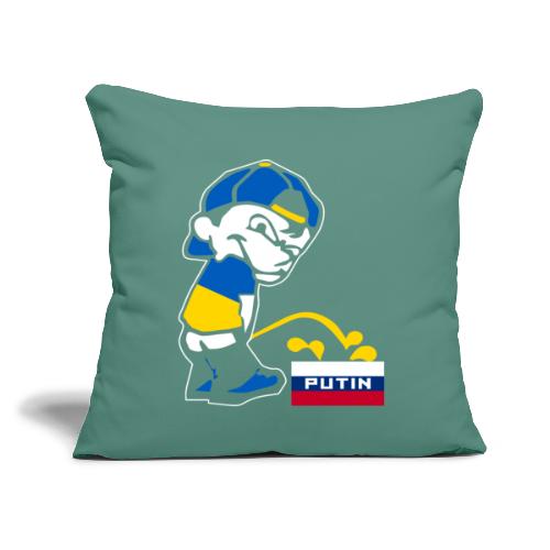 Ukraine Piss On Putin - Throw Pillow Cover 17.5” x 17.5”