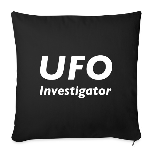 UFO Investigator - Throw Pillow Cover 17.5” x 17.5”