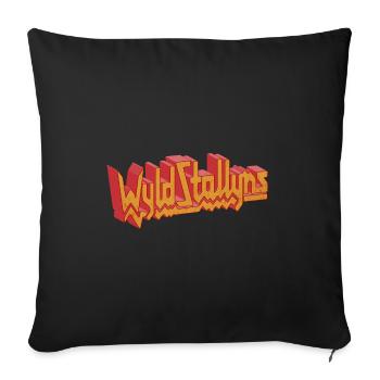 Wyld Stallyns | Bill and Ted heavy metal gift - Throw Pillow Cover 17.5” x 17.5” - black - Front